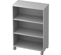 Estantería de oficina eurokraft pro, 2 baldas, con ruedas