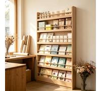 Estantería de Pared 6 Niveles de Madera, Librería Estrecha Dormitorio | Librería alta de 6 niveles en para cuentos infantiles, dormitorio y salón.(67.72*39.37*3.94in)