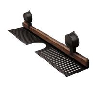 Estantería de pared con - Estante de almacenamiento de baño sin taladro, de soporte ABS, bandeja ventilada impermeable con base de bloqueo firme | Práctica opción de organización para
