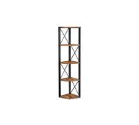 VASAGLE Estante de Esquina de 5 Pisos, Estante de Almacenamiento Multifuncional, estantería, Estante para Plantas, para Sala de Estar, baño, Cocina, Dormitorio, Oficina, fácil de Montar, Industrial,