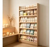 Estantería de Pared de Madera 6 Niveles, Librería Infantil Habitación | Librería estrecha de 6 estantes ahorro de espacio con doble sistema de montaje en pared.(67.72*23.62*3.94in)