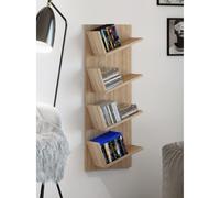 Estantería de pared de madera Estantería colgante Estantería librería Estantería de pared Tablero decorativo Lansi Mini Estantería de pared de madera Estantería colgante Estantería librería Estantería