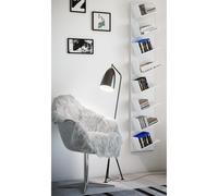 Estantería de pared de madera Estantería colgante Estantería librería Estantería de pared Tablero decorativo Lansi Maxi Estantería de pared de madera Estantería colgante Estantería librería Estantería
