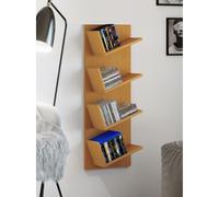 Estantería de pared de madera Estantería colgante Estantería librería Estantería de pared Tablero decorativo Lansi Mini Estantería de pared de madera Estantería colgante Estantería librería Estantería
