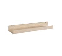 Estantería de pared en pino macizo - l60 x h7 cm
