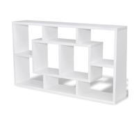 vidaXL Estantería suspendida Rijeka 8 compartimentos robusta y duradera blanca 47,5x85x16 cm