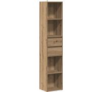 Estantería de pared vidaXL, estilo artesanal, roble, 36x30x171 cm, material de madera