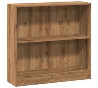 Estantería de pared vidaXL, estilo artesanal, roble, 80x24x76 cm, material de madera