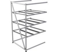 Estantería de paso con perfil de aluminio altura 1800 mm