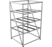 Estantería de paso con perfil de aluminio altura 1800 mm