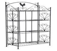 Estantería de pie mia de hierro 153 x 62 cm metal negro 33x61.5x153 cm
