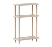 Estantería de pie nampernu con 3 estantes 62x40x18cm - arena [en.casa]