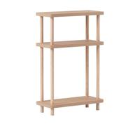 Estantería de pie nampernu con 3 estantes 62x40x18cm - capuchino [en.casa]