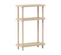 Estantería de pie nampernu con 3 estantes 62x40x18cm - crema [en.casa]