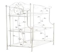 Estanteria de pie reus metal blanco antiguo 33x58x118 cm