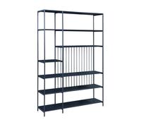Estantería de pie rælingen 180x120x33cm metal - negro [en.casa]
