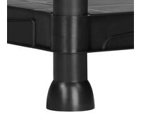 Marbueno Estanteria 3 Baldas Plastico Negro 61x31x91 cm Jardin 10536