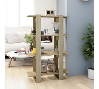 Estantería/divisor de ambientes Living Store, color Sonoma roble, 80 x 30 x 123,5 cm