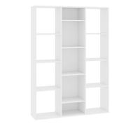 vidaXL Divisor/estantería de espacio madera contrachapada 100x24x140cm en color Blanco/Madera antigua/Roble Sonoma y más | almacenamiento funcional diseño moderno para baño dormitorio sala