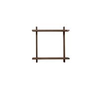Andersen Furniture Estante de pared Treat doble Roble ahumado aceitado. 50x12x50 cm