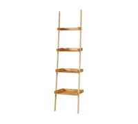 Estantería escalera göinge de 4 niveles bambú 176 x 44 x 37 cm - natural [en.casa]