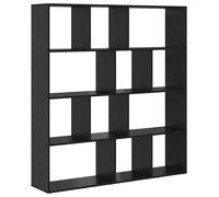 Estantería - Estante para libros - Mueble con compartimentos - Mueble de almacenamiento - Mueble de pared - Negro - Madera resistente - Diseño de compartimentos cúbicos