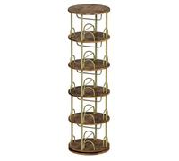 Estantería - Estante para libros - Mueble de almacenamiento - Estantería modular - Estantería de estantes - Giratoria 360° - 5 niveles de madera maciza