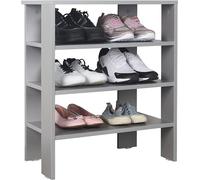 Estantería estrecha para zapatos, diseño que ahorra espacio, modelo WM039-PL. Estante para zapatos con 3 niveles. Estantería de madera para zapatos, soporte para zapatos, estante independiente, ideal 