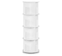Estantería giratoria de 4 niveles, con 16 compartimentos, ideal para salón, oficina o habitación infantil