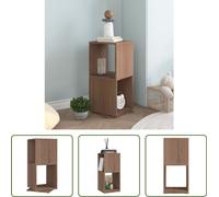 Estantería giratoria "Living Store" en roble Sonoma, 34,5 x 34,5 x 75,5 cm, fabricada en material de madera