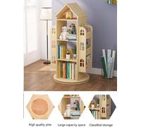 Estantería giratoria para libros - Estantería para libros - Librero - Estante de almacenamiento - Estantería para libros infantiles - Giratoria 360°