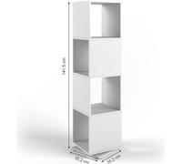 Estantería giratoria Vicco Blanco 35.2 x 144.2 cm, Model 25380