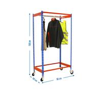 Estantería Guardarropa SIMONRACK Simonclothingsingle mob. 1/159050 azul/nara