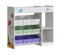 Estantería infantil farusa 80x90x30 cm - aqua dream [en.casa]