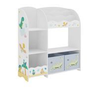 Estantería infantil lysekil 100x93x30 cm - motivo de dinosaurio [en.casa]