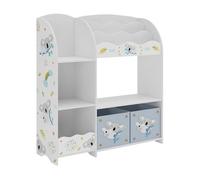 Estantería infantil lysekil 100x93x30 cm - motivo de koala [en.casa]