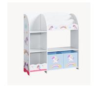 Estantería infantil lysekil 100x93x30 cm - motivo de unicornio [en.casa]