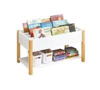 SoBuy KMB35-W Estantería para niños Estantería para niños Estantería de almacenamiento Estantería para libros Estante para juguetes White