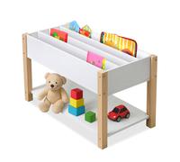 Relaxdays Estante infantil blanco,marrón claro