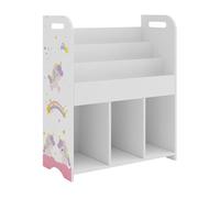 Estantería infantil røyrvik aglomerado 75x62x29cm - motivo de unicornio [en.casa]