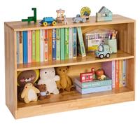 Estantería infantil VEVOR (90 cm de largo), armario de juguetes de 2 niveles, armario de almacenamiento para juguetes, estantería para juguetes para dormitorio, habitación infantil o sala de estar, es