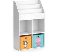 Estantería infantil Vicco Luigi Blanco 72 x 114.2 cm con 2 cajas plegables, Model 37022