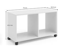 Estantería infantil Vicco Luigi Blanco 72 x 42.4 cm, Model 34233