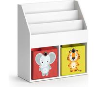 Estantería infantil Vicco Luigi Blanco 72 x 79 cm con 2 cajas plegables opt.2, Model 36213