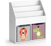 Estantería infantil Vicco Luigi Blanco 72 x 79 cm con 2 cajas plegables opt.3, Model 36214