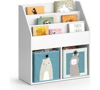 Estantería infantil Vicco Luigi Blanco 72 x 79 cm con 2 cajas plegables opt.6, Model 36218