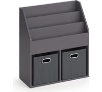 Estantería infantil Vicco Luigi Gris 72 x 79 cm con 2 cajas plegables opt.1, Model 37174