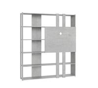 Estantería Kato L Con Soporte Tv Cemento
