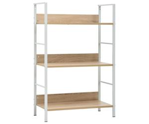 Estantería Kippa 3 niveles 90,5x60x27 cm Oak/white