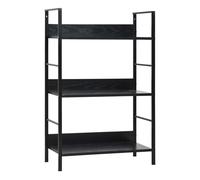Vidaxl Estantería de 3 Niveles Madera Ingeniería 60x27,6x90,5 Cm Negro Black